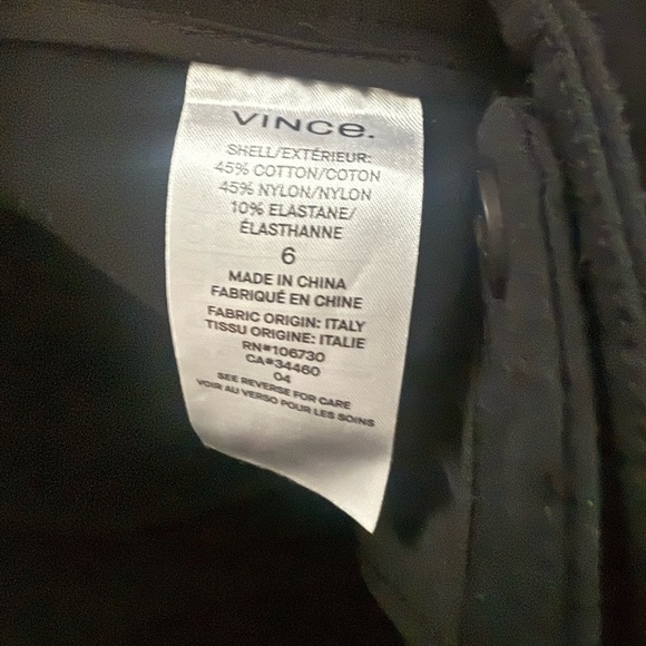 Vince size 6 black cigarette trousers in excellent like-new condition - Picture 6 of 6